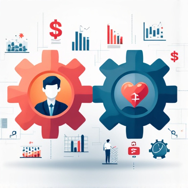 Infographic showing the integration of financial and personal strategies
